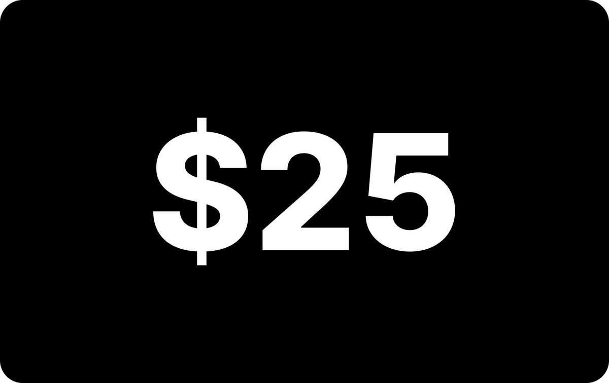 Tom's Watch Bar $25 Gift Card