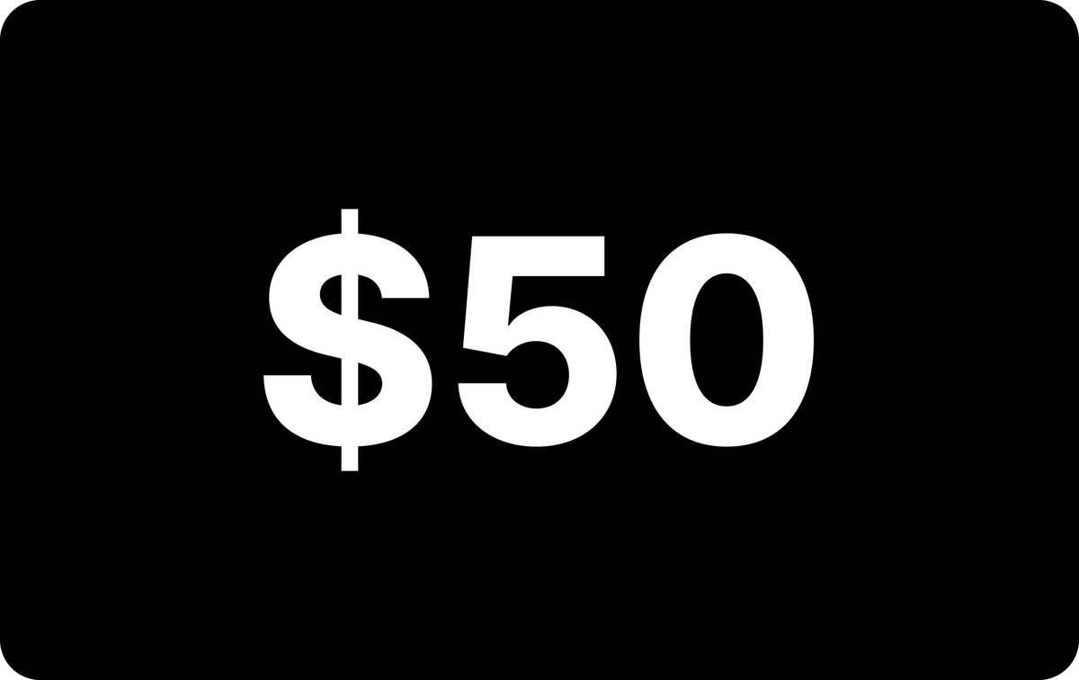 Tom's Watch Bar $50 Gift Card